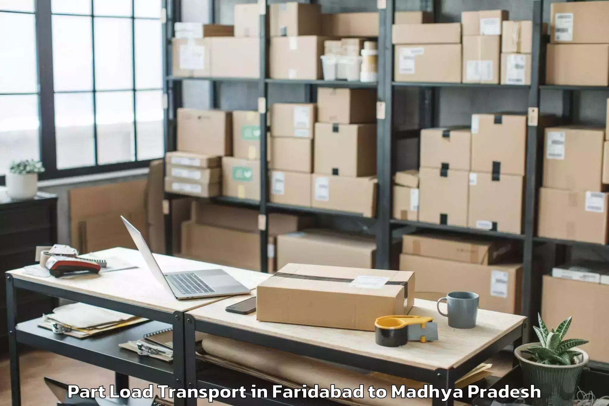 Get Faridabad to Machalpur Part Load Transport